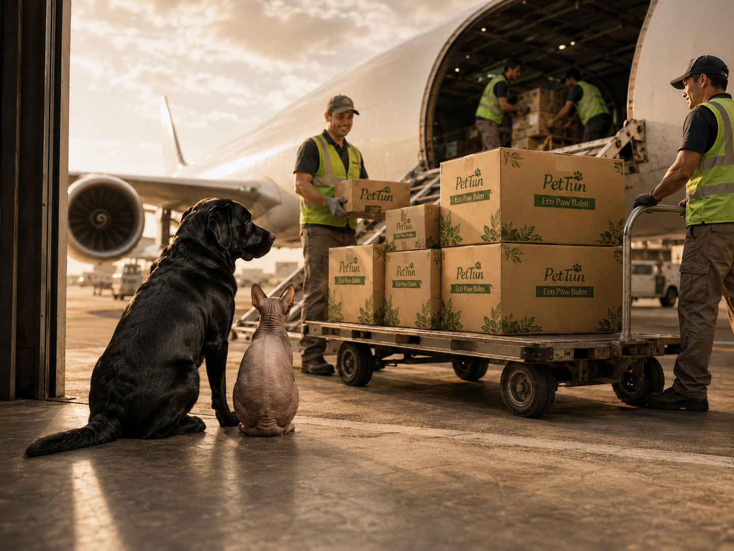 PetTun Eco Paw Balm presented beside a received parcel